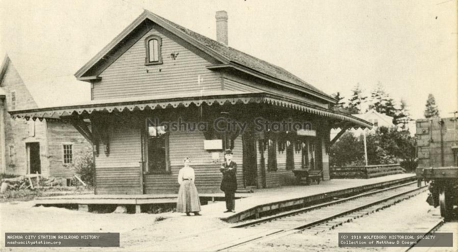Postcard: Wolfeboro Falls station